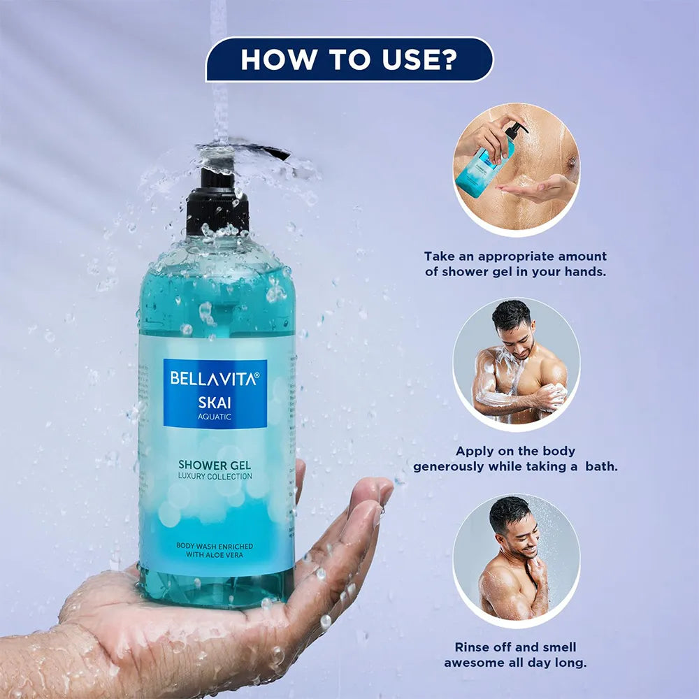 Bellavita SKAI Unisex Aquatic Shower Gel - 500ml