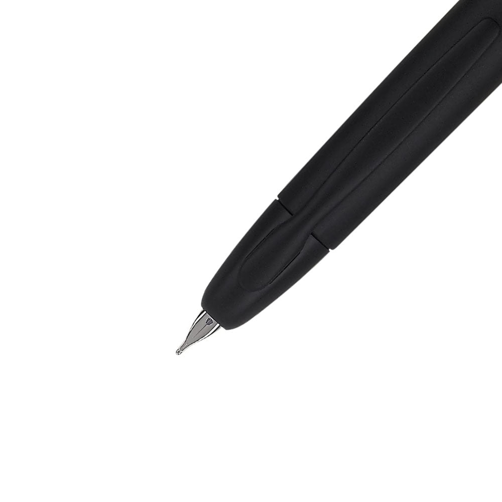Pilot Capless Matte Black with Black PVD Fountain Pen – 18Kt Rhodium-Plated Gold Medium Nib