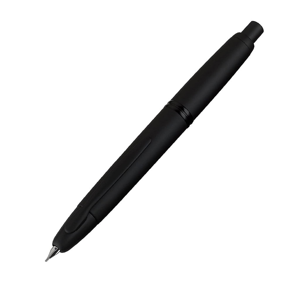 Pilot Capless Matte Black with Black PVD Fountain Pen – 18Kt Rhodium-Plated Gold Broad Nib