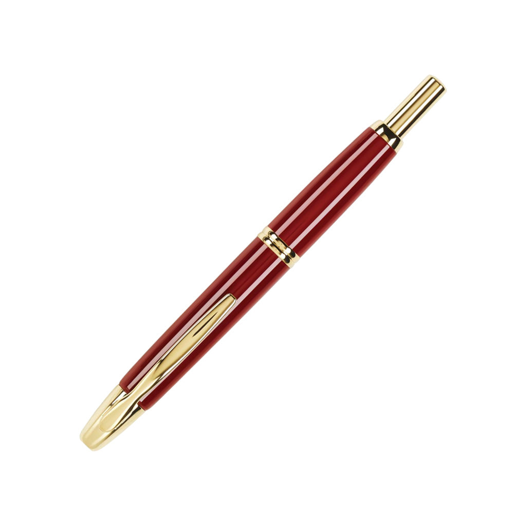 Pilot Capless Red GT Fountain Pen - 18Kt Gold Fine Nib