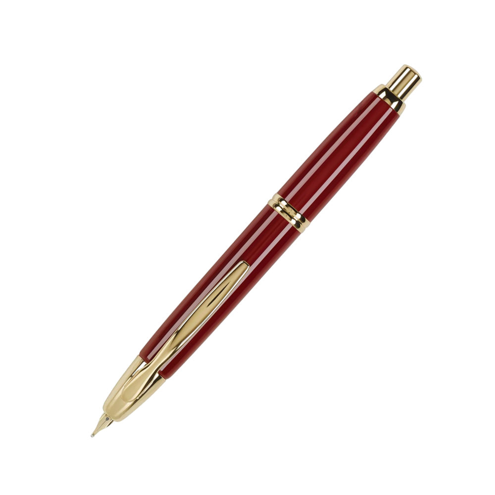 Pilot Capless Red GT Fountain Pen - 18Kt Gold Fine Nib