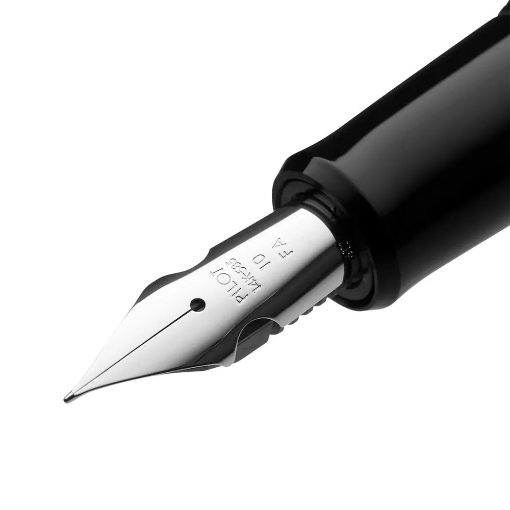 Pilot Custom Heritage 912 Black Fountain Pen – 14Kt Rhodium-Plated FA Falcon Nib