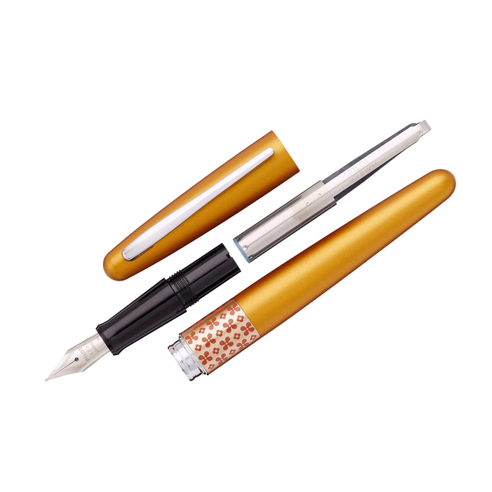 Pilot MR 3 Retro Pop Collection Metallic Orange Fountain Pen – Calligraphy Medium Nib