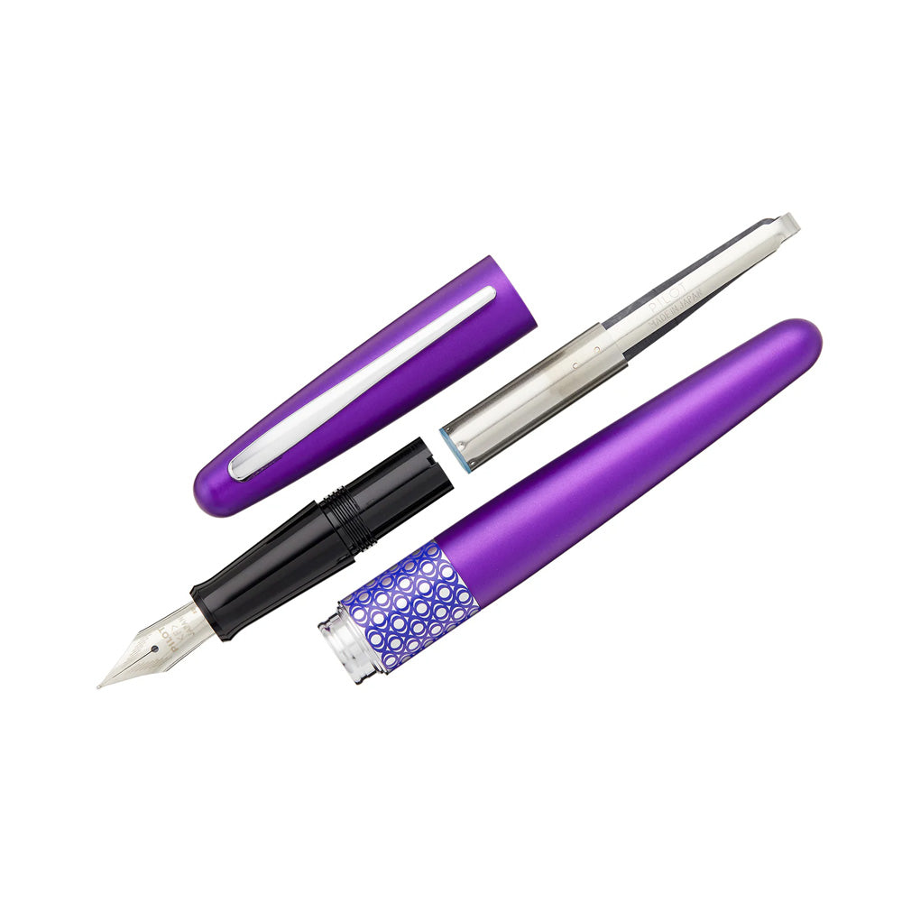 Pilot MR 3 Retro Pop Collection Metallic Violet Fountain Pen – Calligraphy Medium Nib