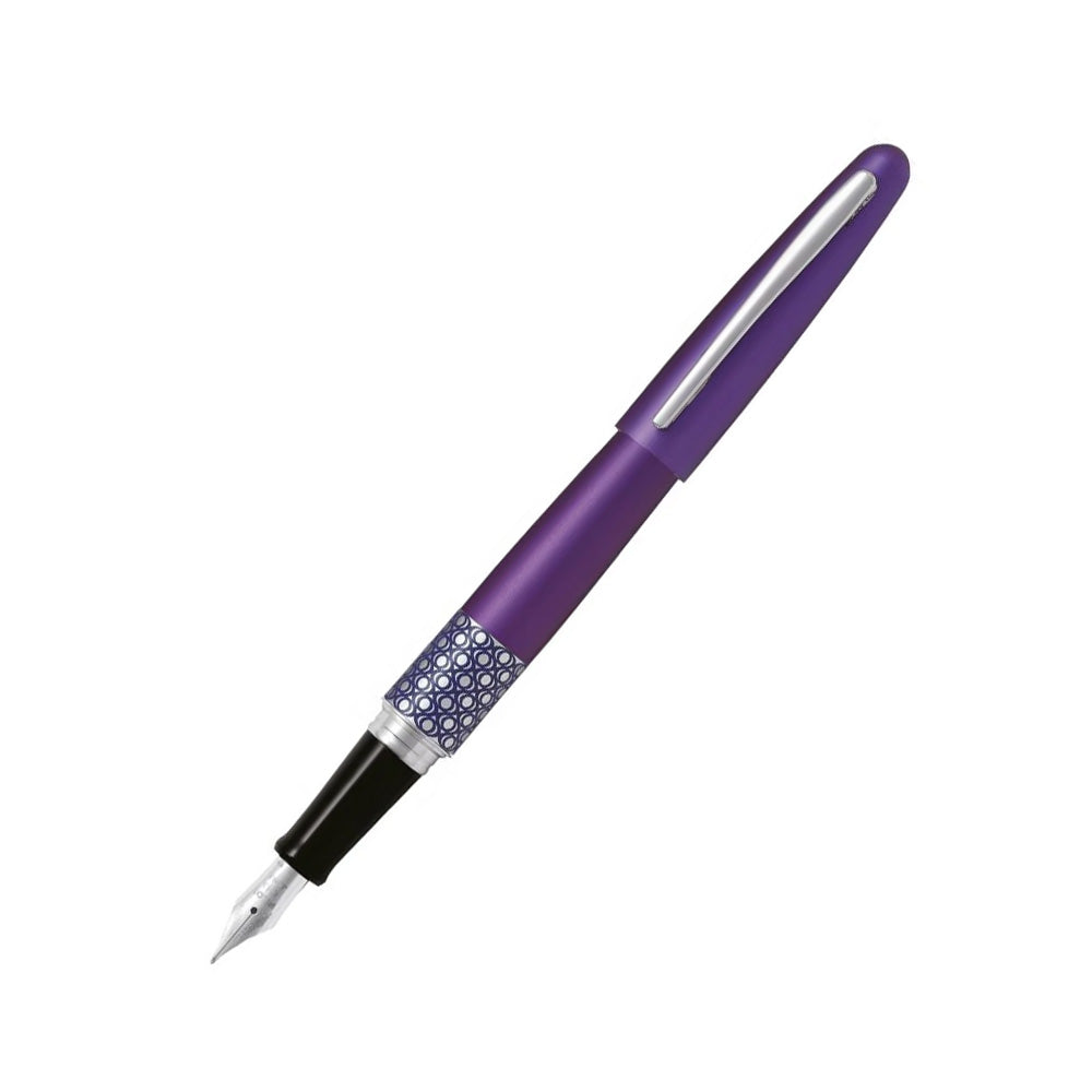 Pilot MR 3 Retro Pop Collection Metallic Violet Fountain Pen – Calligraphy Medium Nib