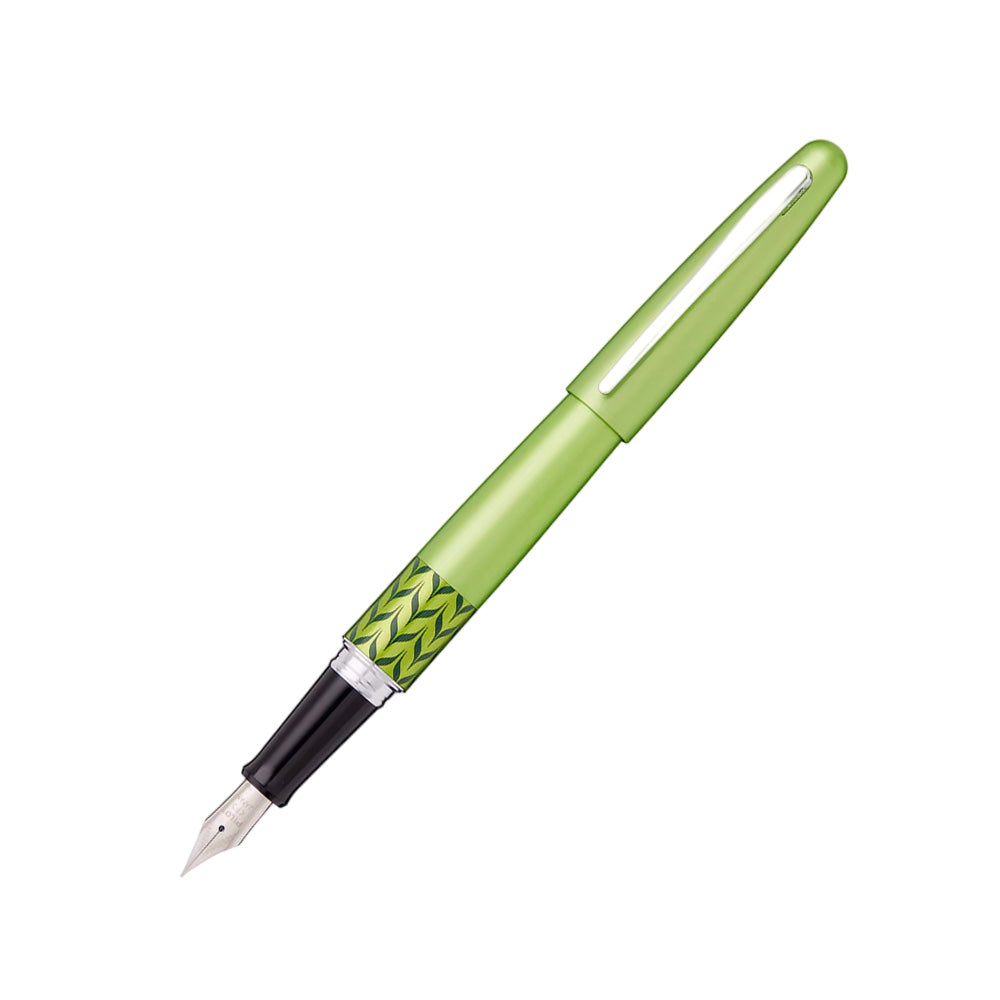 Pilot MR 3 Retro Pop Collection Metallic Light Green Fountain Pen – Calligraphy Medium Nib