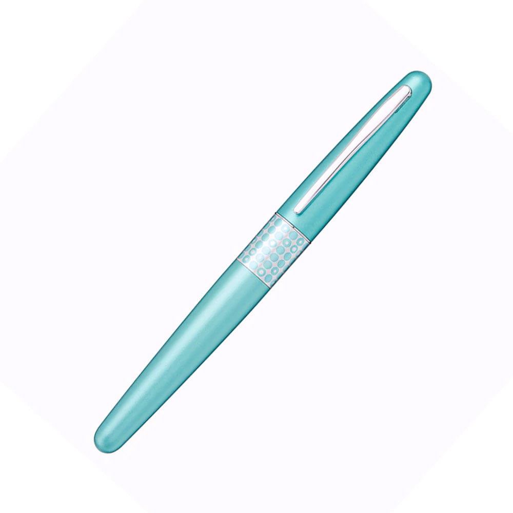 Pilot MR 3 Retro Pop Collection Metallic Light Blue Fountain Pen – Calligraphy Medium Nib