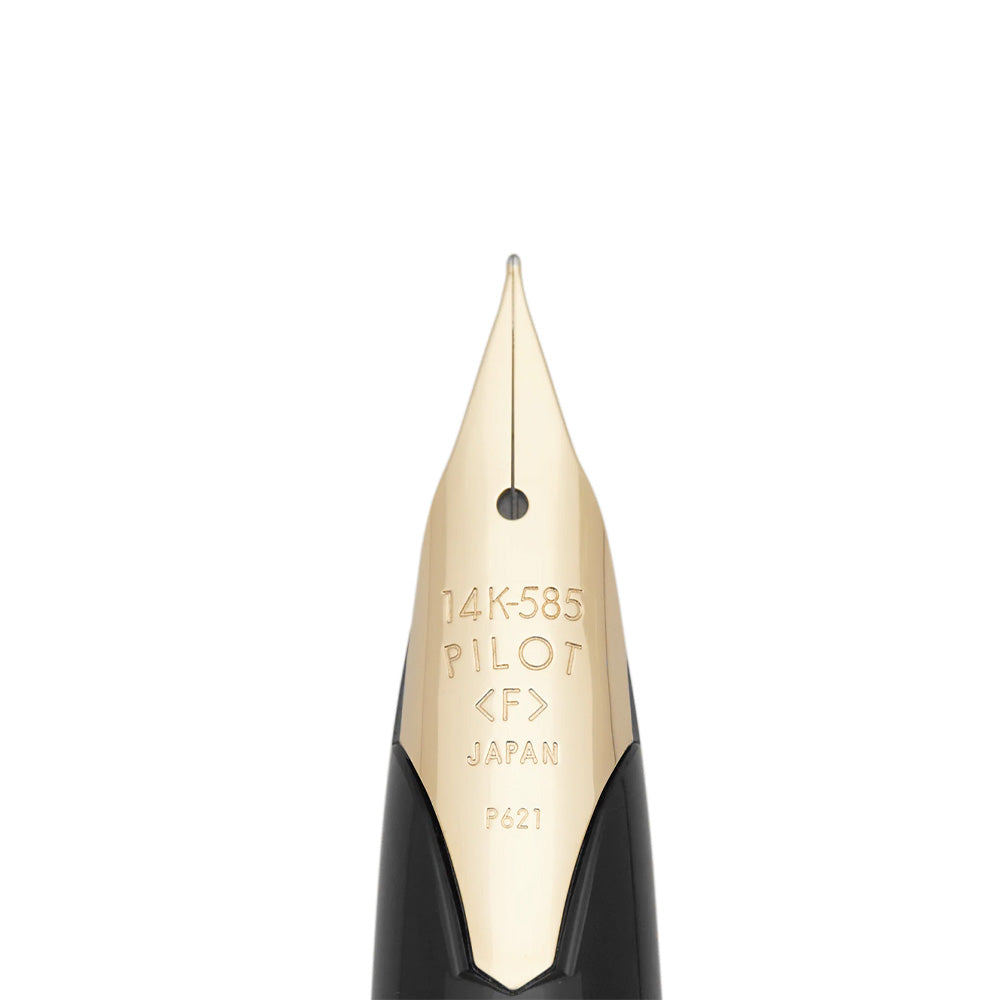 Pilot Elite 95s Black Resin with GT Fountain Pen - 14Kt Gold Medium Nib