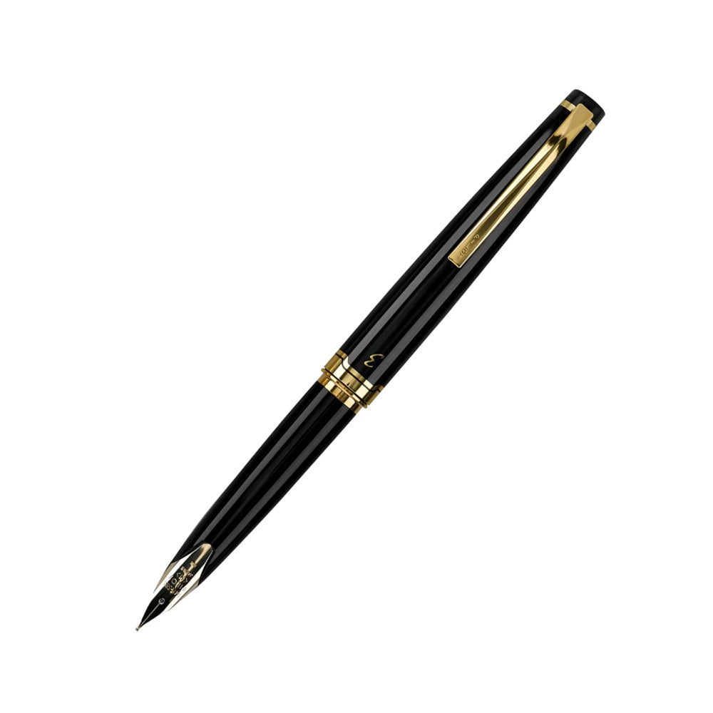 Pilot Elite 95s Black Resin with GT Fountain Pen - 14Kt Gold Medium Nib