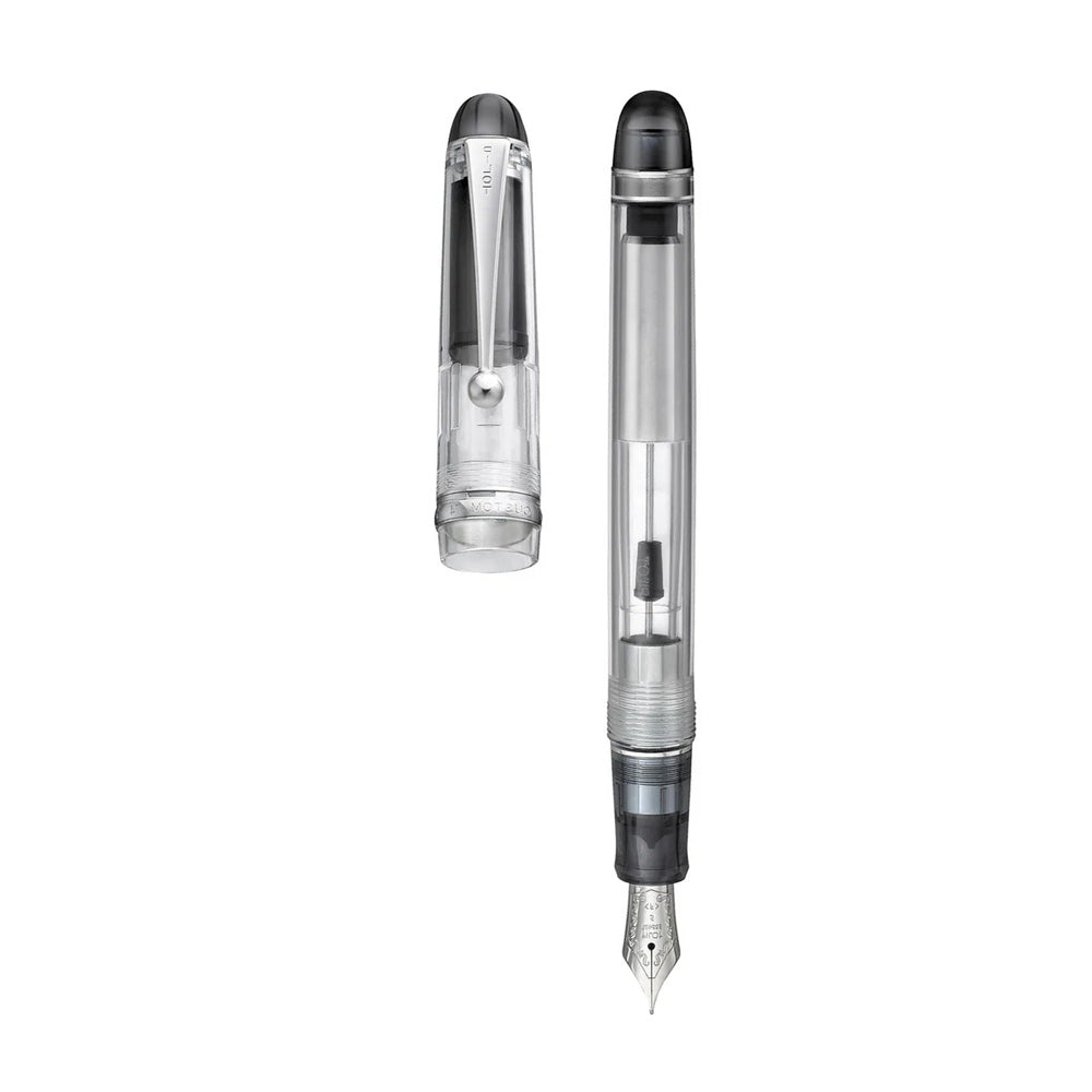 Pilot Custom 74 Clear (Transparent) CT Fountain Pen - 14Kt Gold-Rhodium-Plated Fine Nib