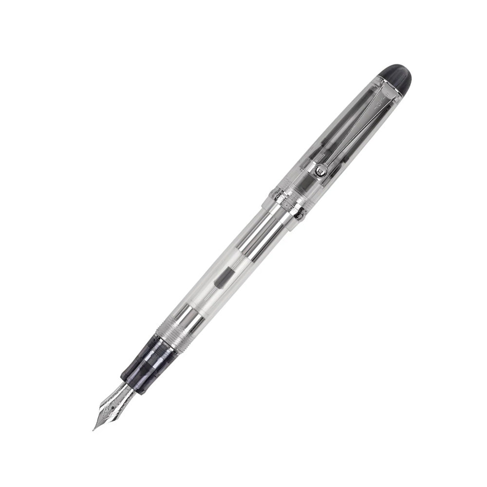 Pilot Custom 74 Clear (Transparent) CT Fountain Pen - 14Kt Gold-Rhodium-Plated Broad Nib