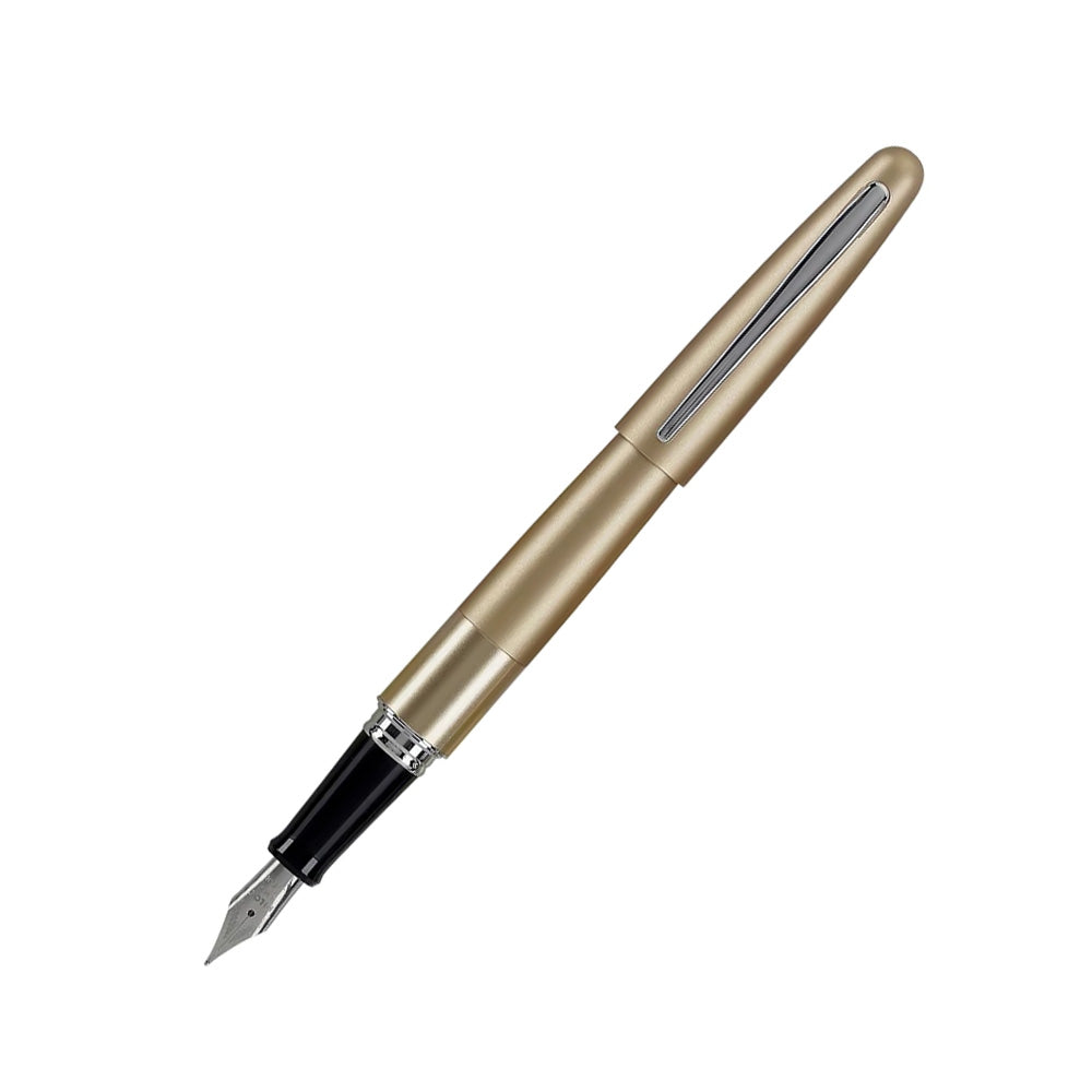 Pilot MR1 Metal Series Gold Plain Fountain Pen – Fine Nib