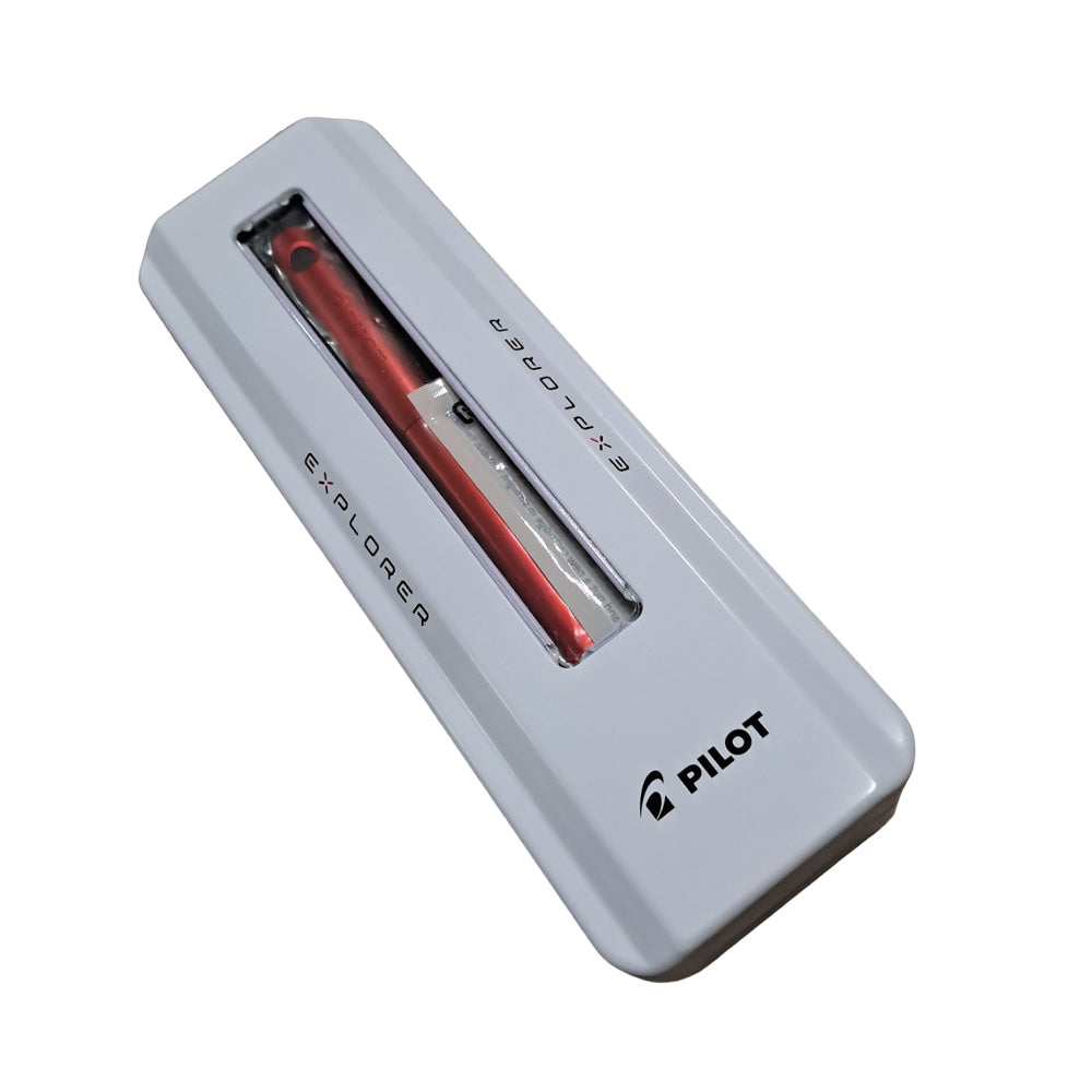 Pilot Explorer Metallic Red Fountain Pen – Medium Nib