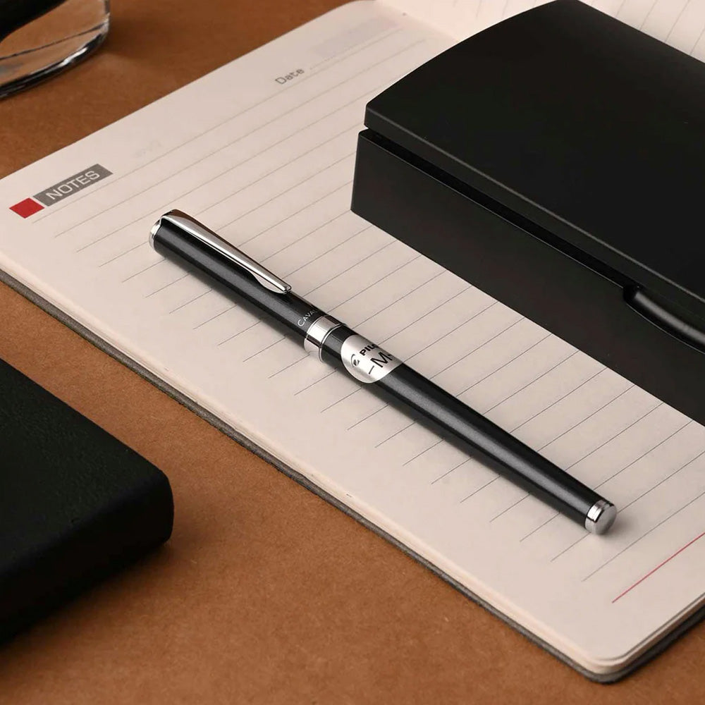 Pilot Cavalier Black CT Fountain Pen - Medium Nib