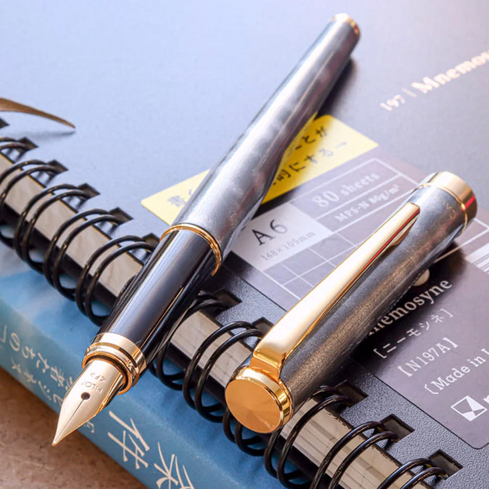 Pilot Cavalier Black & Gray GT Fountain Pen - Medium Nib