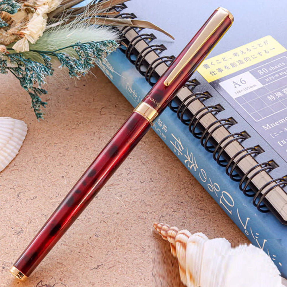 Pilot Cavalier Black & Red GT Fountain Pen - Medium Nib