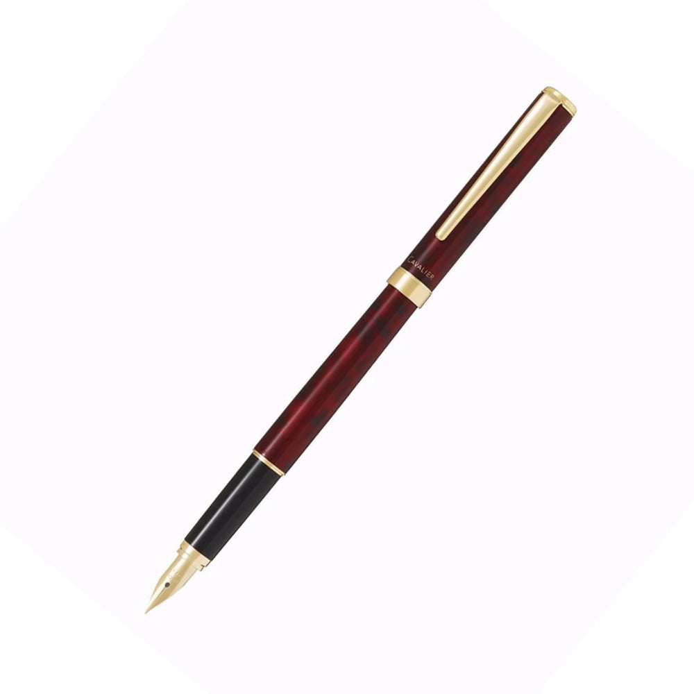 Pilot Cavalier Black & Red GT Fountain Pen - Medium Nib
