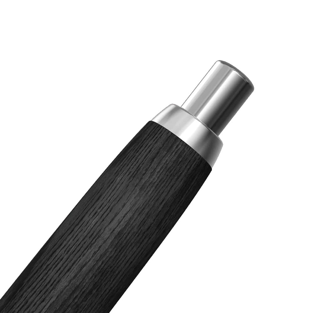 Pilot Capless Black Birch Wood RH Trim Fountain Pen - 18Kt Gold Rhodium-Plated Fine Nib
