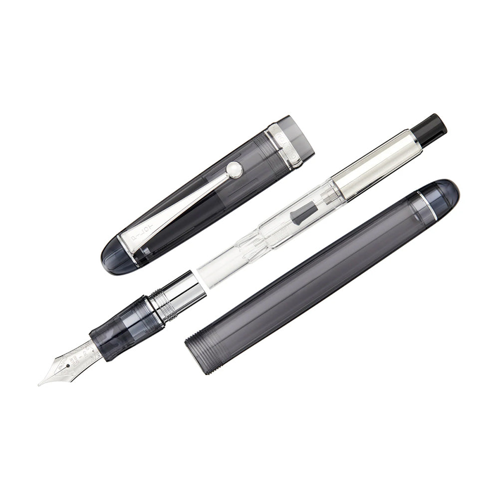 Pilot Custom 74 Tinted Black CT Fountain Pen - 14Kt Gold Rhodium-Plated Medium Nib