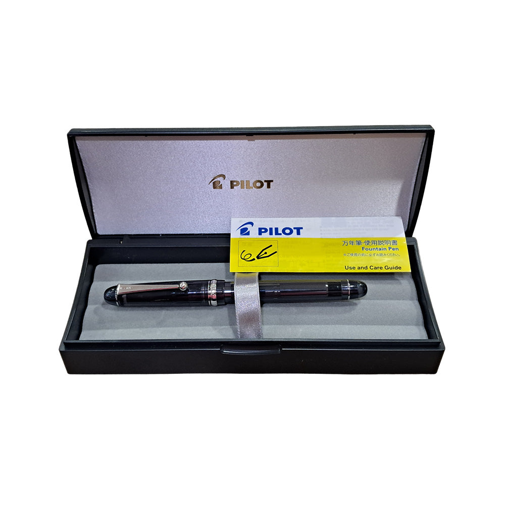 Pilot Custom 74 Tinted Black CT Fountain Pen - 14Kt Gold Extra Fine Nib