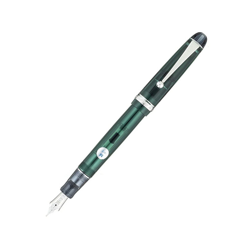 Pilot Custom 74 Tinted Green CT Fountain Pen - 14Kt Gold-Rhodium-Plated Medium Nib