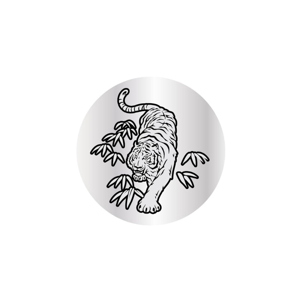 Pilot Sterling Silver TR-Tiger ST Fountain Pen - 18Kt Gold Rhodium-Plated Broad Nib