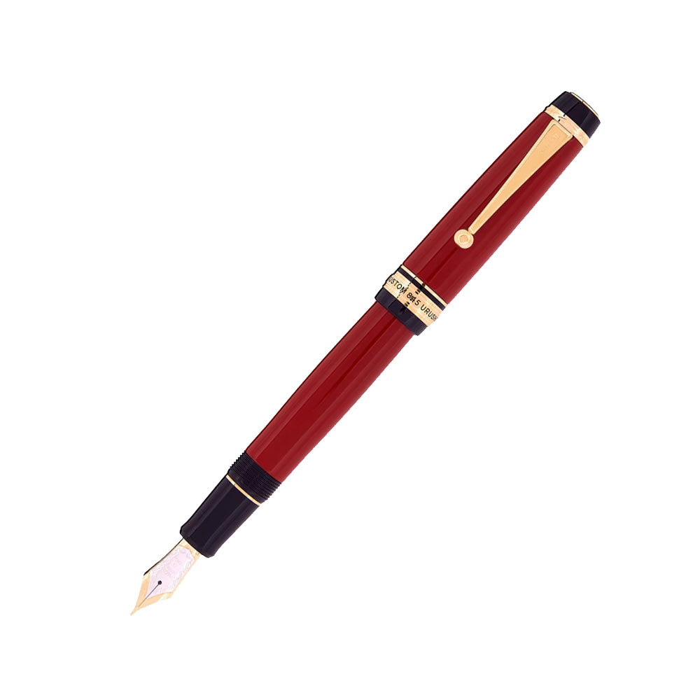 Pilot Custom 845 Vermilion Red GT Fountain Pen - 18Kt Gold Broad Nib