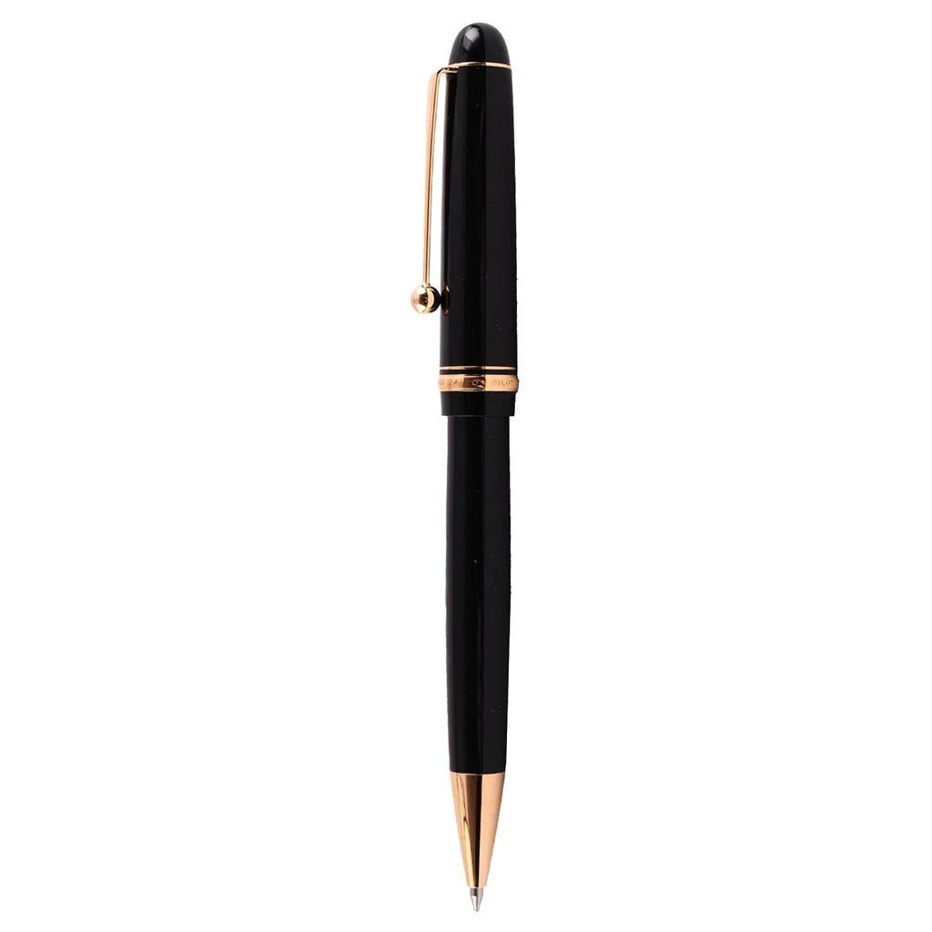 Pilot Custom 74 Black Resin with Gold-Plated Trim Ballpoint Pen