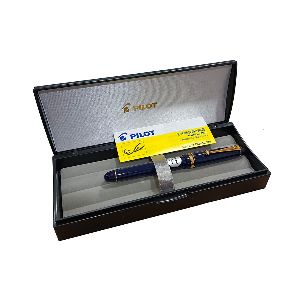Pilot Custom 74 Dark Blue GT Fountain Pen – 14Kt Gold Extra Fine Nib