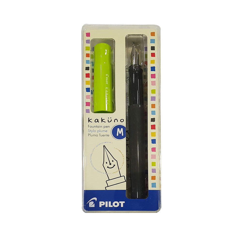 Pilot Kakuno Green Fountain Pen – Medium Nib