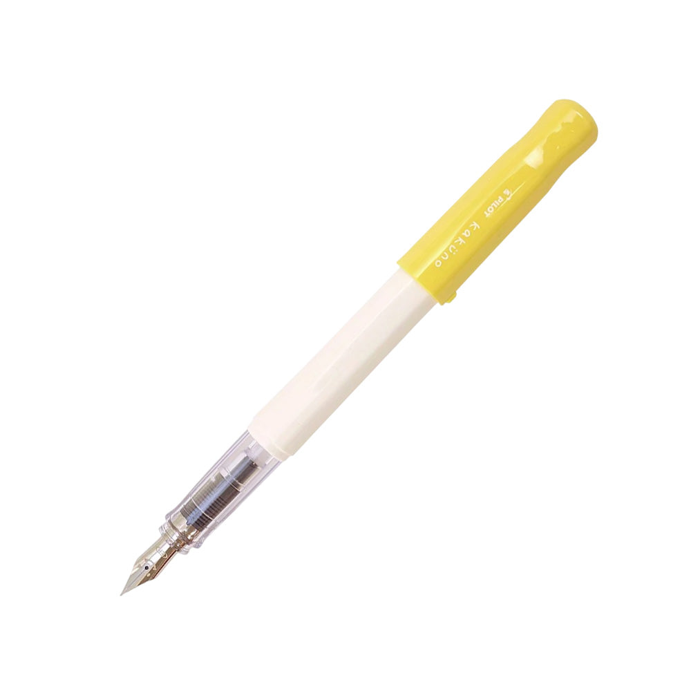 Pilot Kakuno Soft Yellow Fountain Pen – Extra Fine Nib