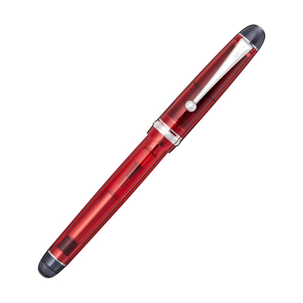 Pilot Custom 74 Tinted Red CT Fountain Pen - 14Kt Gold Rhodium-Plated Fine Nib