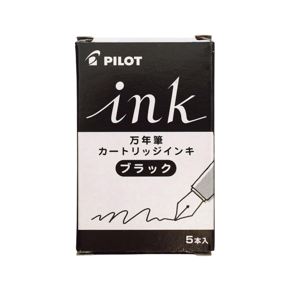 Pilot Black Ink Cartridge 5/Pack