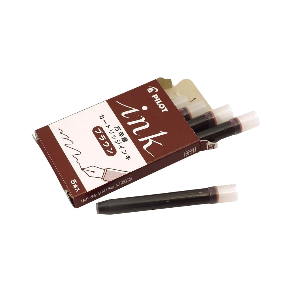 Pilot Brown Ink Cartridge 5/Pack