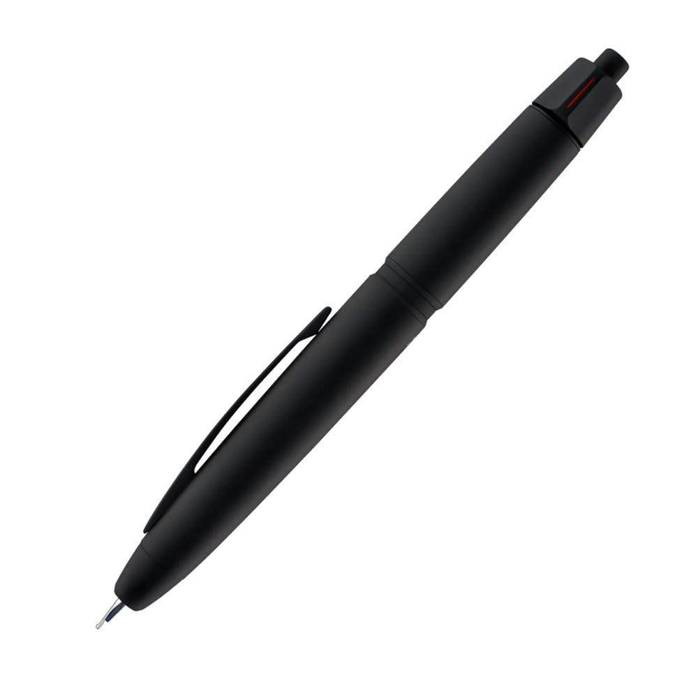 Pilot Capless LS Black Matte with Black Matte Rhodium Trim Fountain Pen – 18Kt Gold Rhodium-Plated Medium Nib