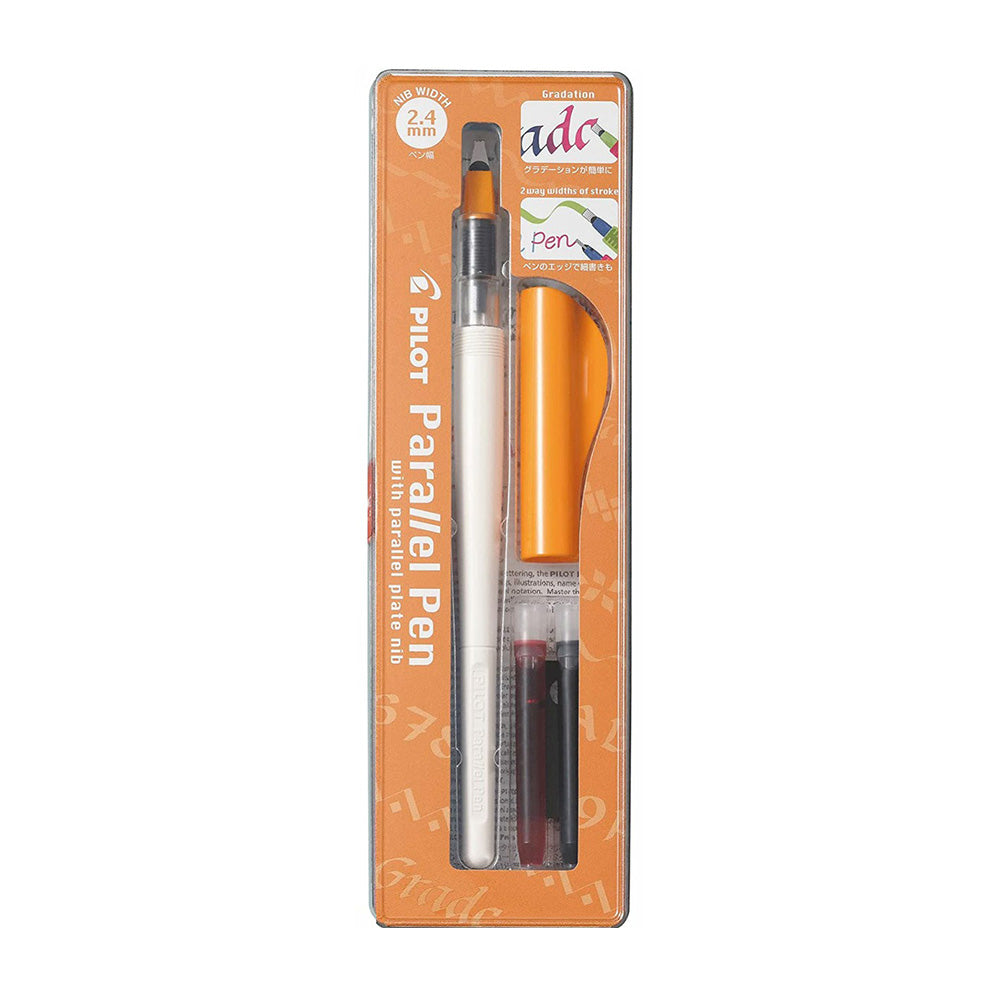 Pilot Parallel Pen Set with Cartridge 2.4mm - Orange