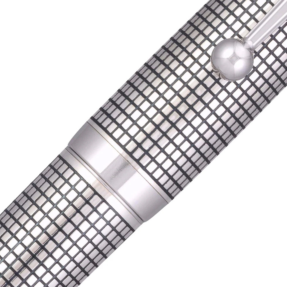 Pilot Silvern Koushi with Silver Trim Fountain Pen – 18Kt Gold Rhodium-Plated Medium Nib