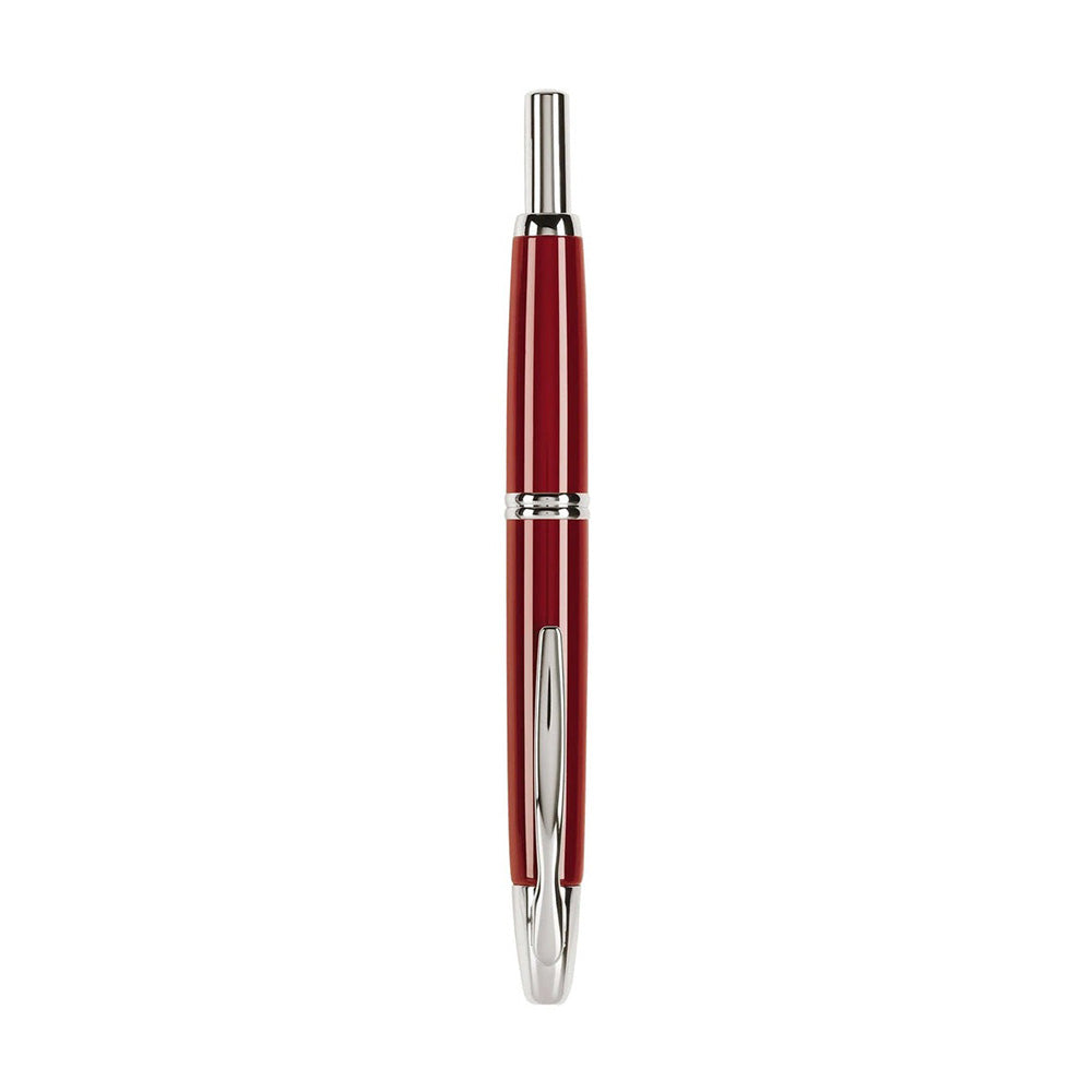 Pilot Capless Red/Rhodium RH Fountain Pen - 18Kt Gold Rhodium-Plated Broad Nib