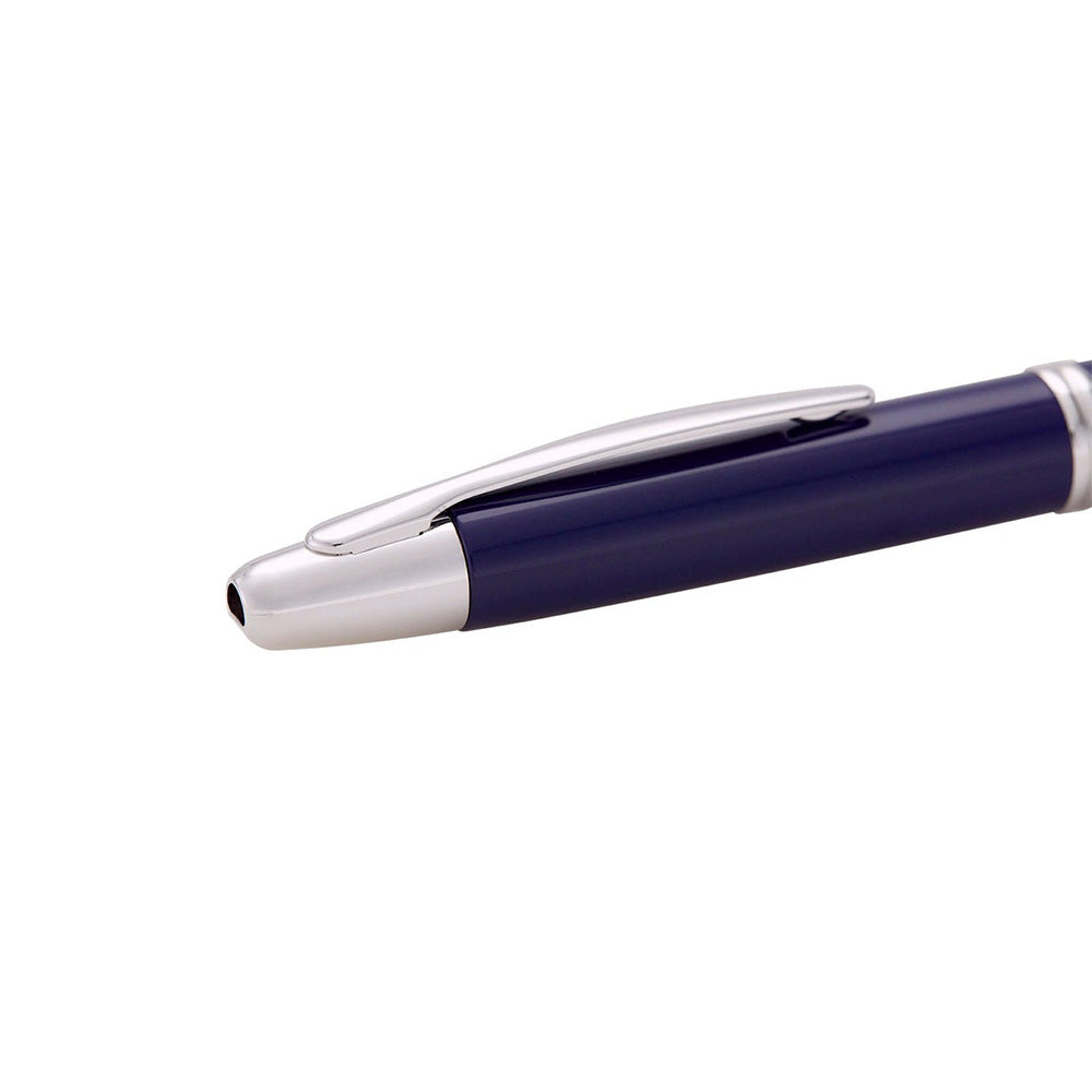 Pilot Capless Blue/Rhodium RH Fountain Pen - 18Kt Gold Rhodium-Plated Nib