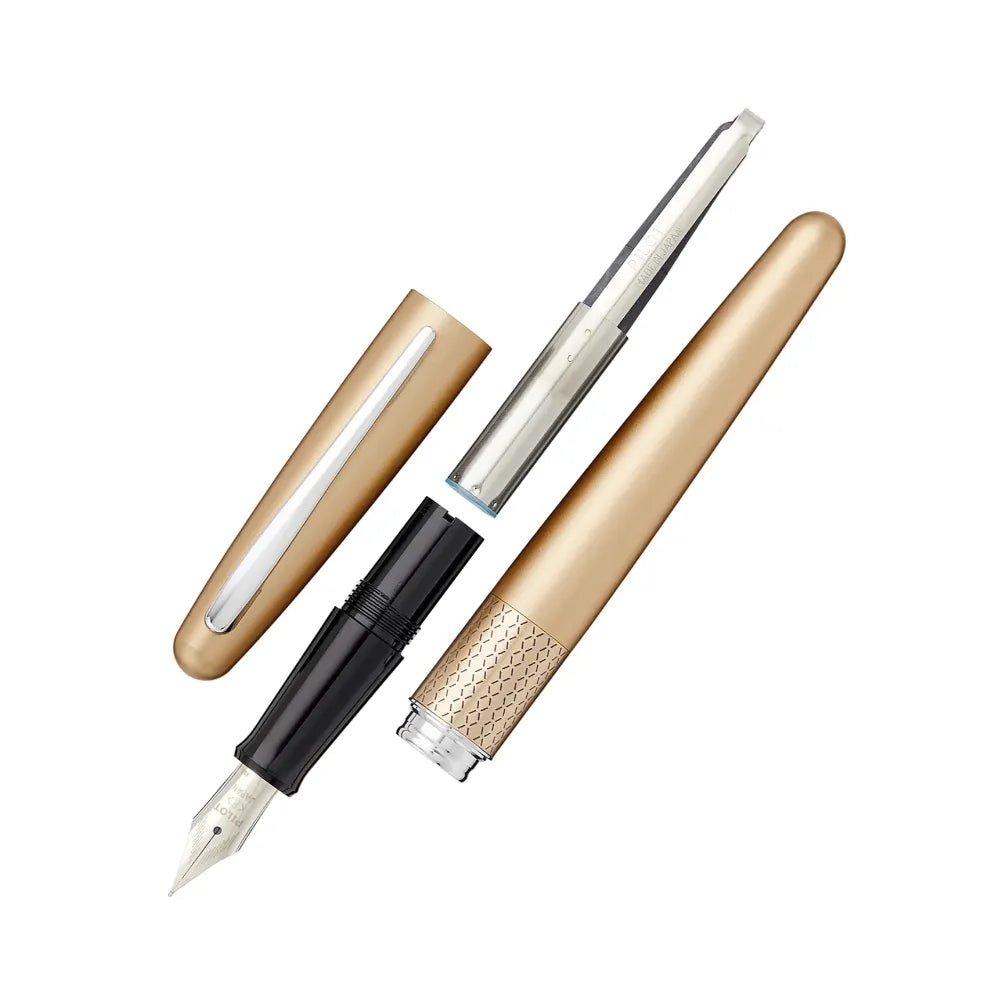 Pilot MR1 Metal Series Gold Zig-Zag Fountain Pen 