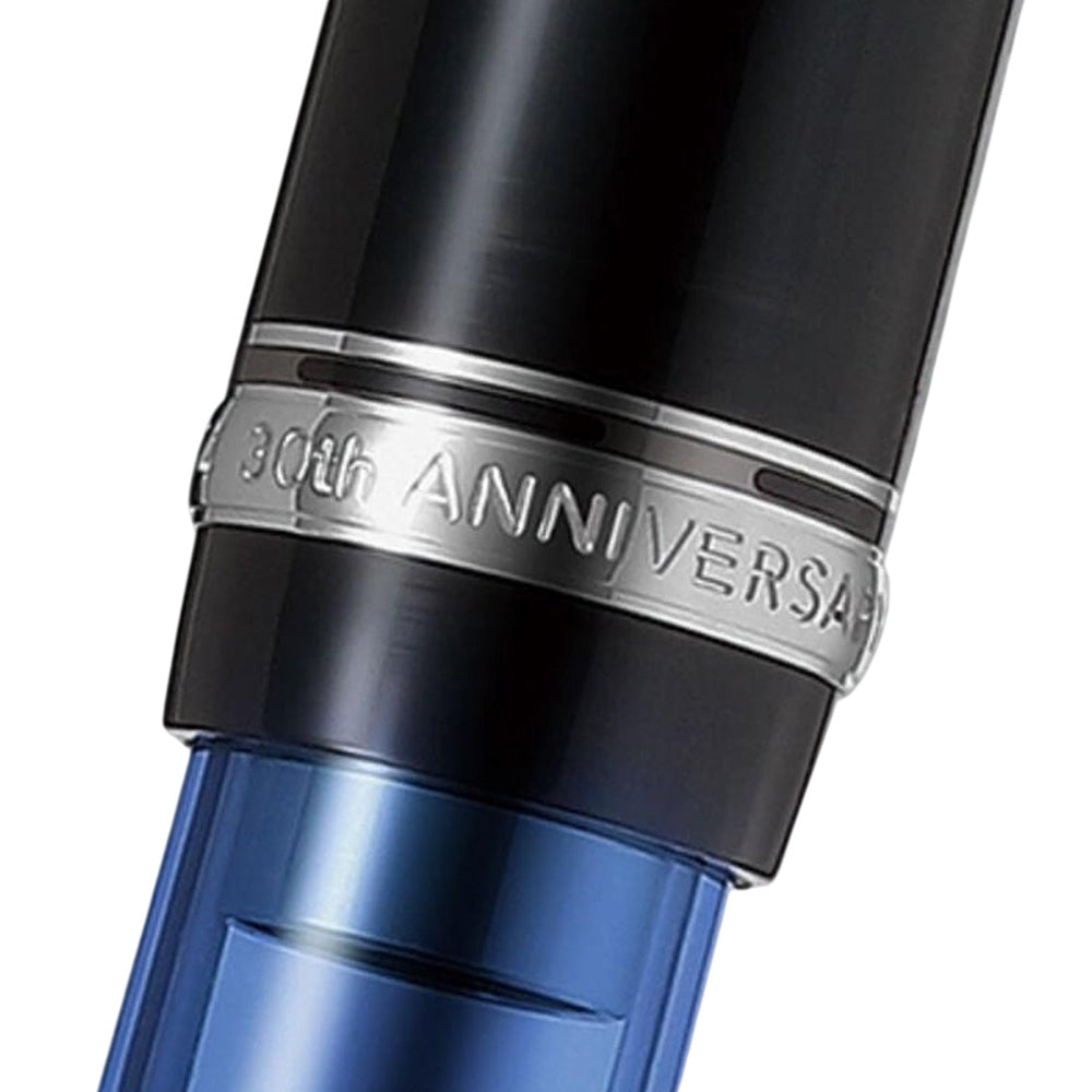 Pilot Custom 74 30th Anniversary Blue Resin CT Limited Edition Fountain Pen with 30ml Ink Bottle & CON-70 converter