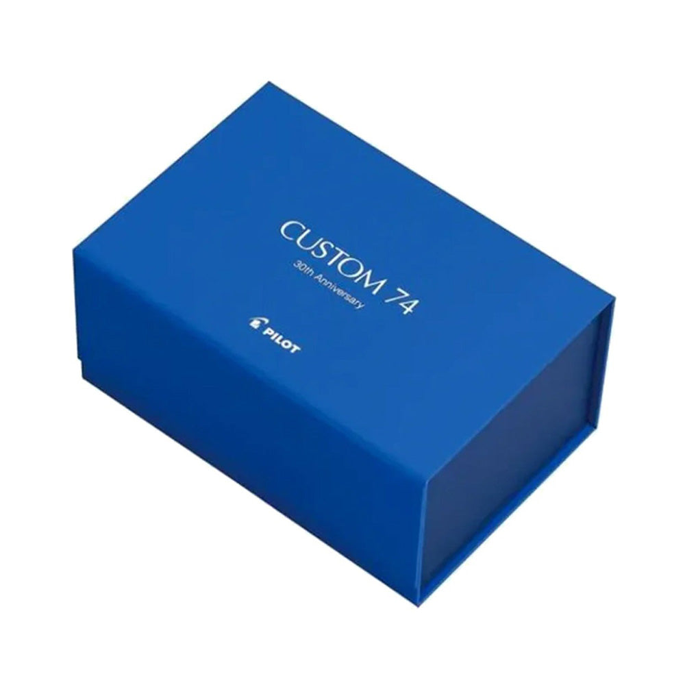 Pilot Custom 74 30th Anniversary Blue Resin CT Limited Edition Fountain Pen with 30ml Ink Bottle & CON-70 converter