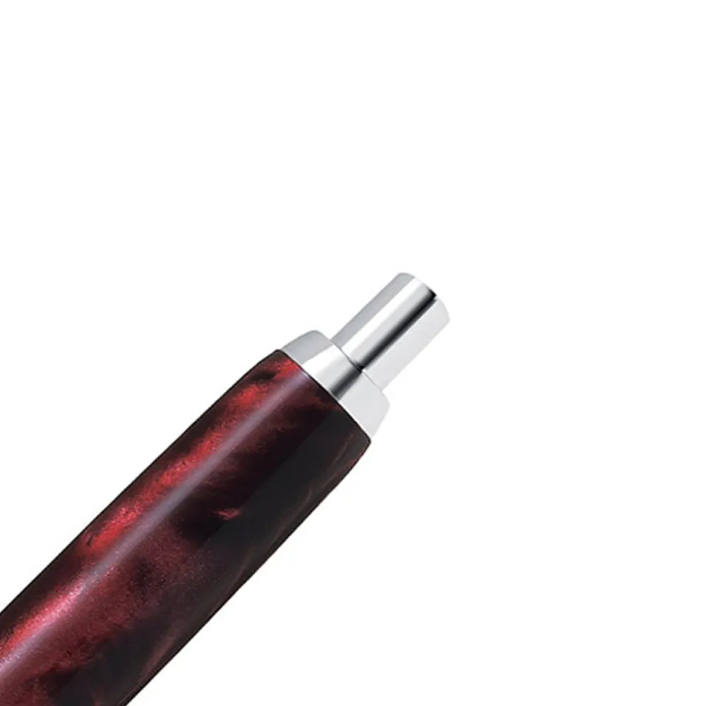 Pilot Capless SE Marble Red with Rhodium Trim Fountain Pen - 18Kt Gold-Rhodium Plated Medium Nib