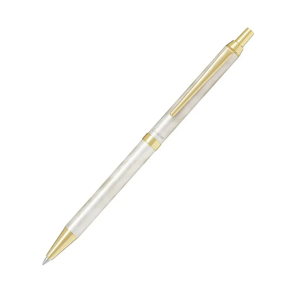 Pilot Cavalier Gold & White GT Ballpoint Pen