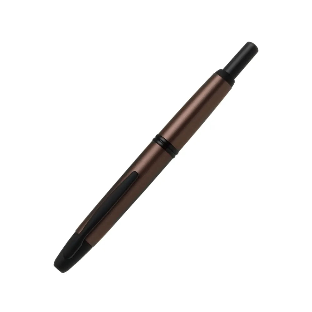 Pilot Capless Matte Copper with Black PVD Trim Fountain Pen – Stainless Steel Nib