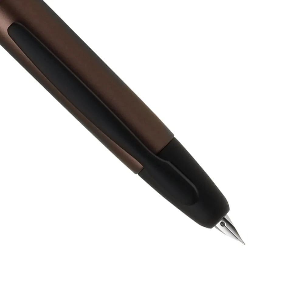 Pilot Capless Matte Copper with Black PVD Trim Fountain Pen – Stainless Steel Nib