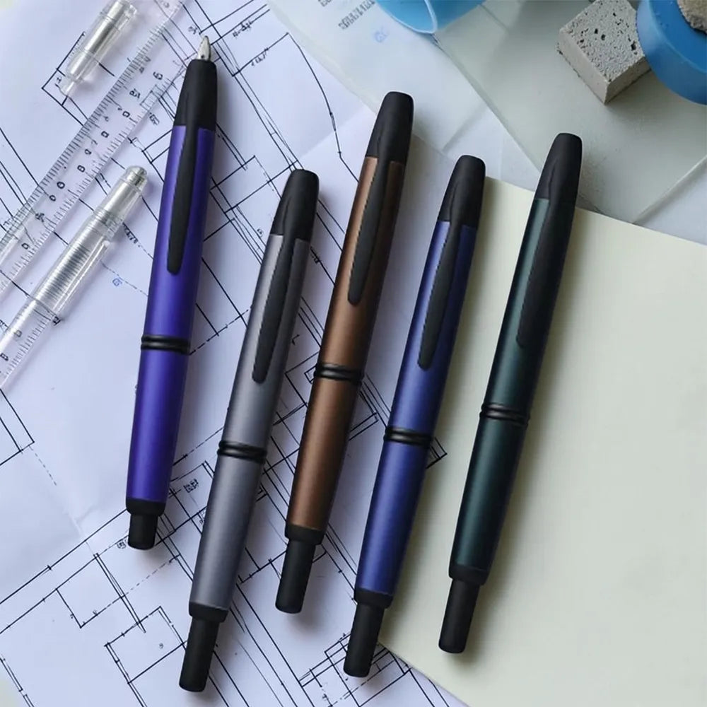 Pilot Capless Matte Copper with Black PVD Trim Fountain Pen – Stainless Steel Nib