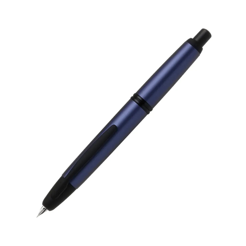 Pilot Capless Matte Ash Blue with Black PVD Trim Fountain Pen – Stainless Steel Nib