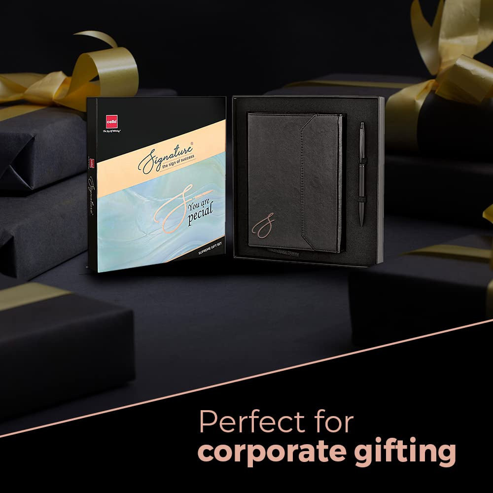 Cello Signature Supreme Notebook + Ball Pen Gift Set