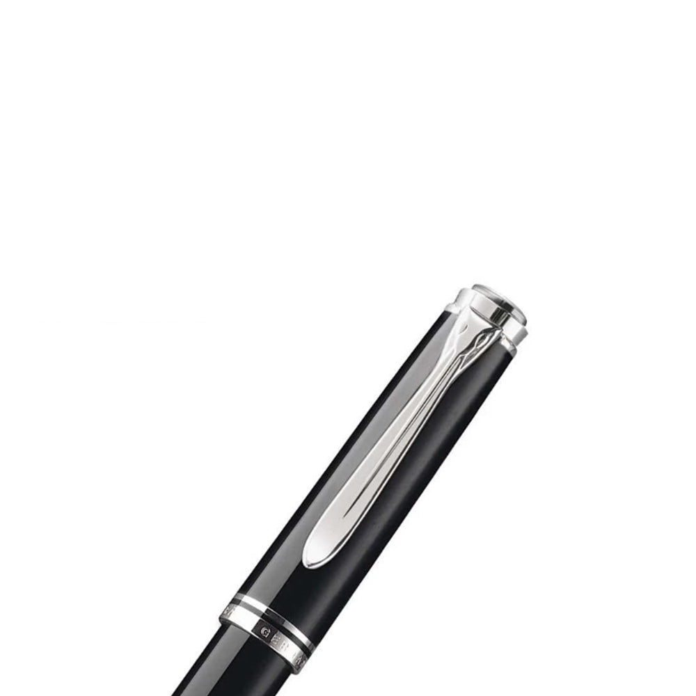 Pelikan Souveran R605 Black Resin with Silver Trim Rollerball Pen